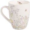Clayre & Eef Tasse WFFMU Blanc Porcelaine Botanique 12x8x10 cm 350 ml