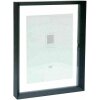 Deknudt S028K2 Cadre en verre noir Barre en aluminium Effet photo flottant 20x30 30x40cm