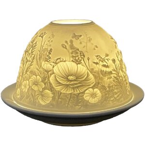 Clayre & Eef 6CE1826 Porte-bougie à chauffe-plat Ø 12x8 cm
