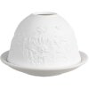 Clayre & Eef 6CE1826 Porte-bougie à chauffe-plat Ø 12x8 cm