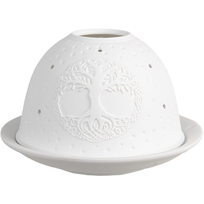 Clayre & Eef 6CE1830 Porte-bougie à chauffe-plat Ø 12x8 cm