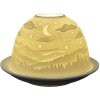 Clayre & Eef 6CE1815 Bougeoir blanc Ø 12x8 cm Porcelaine style campagnard