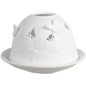 Clayre & Eef 6CE1816 Porte-bougie à chauffe-plat Ø 12x8 cm