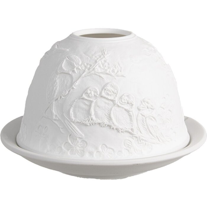 Clayre & Eef 6CE1831 Porte-bougie à chauffe-plat Ø 12x8 cm