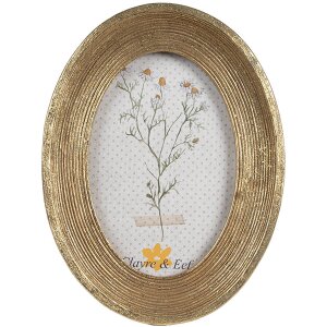 Clayre & Eef 2F1139 Cadre photo or ovale 15x2x20 cm...