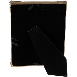 Clayre & Eef 2F1141 Cadre photo 16x2x21 cm Vert Doré Style Bohème