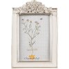 Clayre & Eef 2F1142 Cadre photo blanc argenté 14x2x22 cm / 10x15 cm