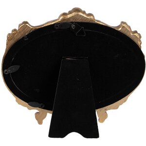 Clayre & Eef 2F1144 Cadre photo doré 17x2x15 cm / 10x15 cm ovale baroque