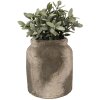 Clayre & Eef 6TE0516M Pot de fleurs Beige Vert Ø 14x12 cm