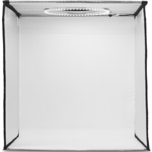 Hama Mini studio photo mobile ToGo boîte à photos pliable éclairage annulaire LED 50x50cm