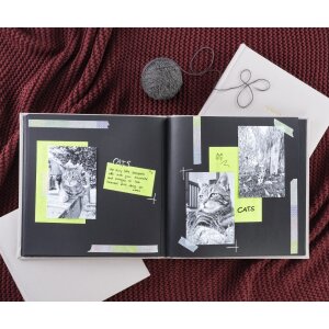 Hama Album Jumbo Memories 30x30 cm 50 pages noires Gris