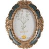Clayre & Eef 2F1150 Cadre photo Vert doré 9x2x12 cm Ovale