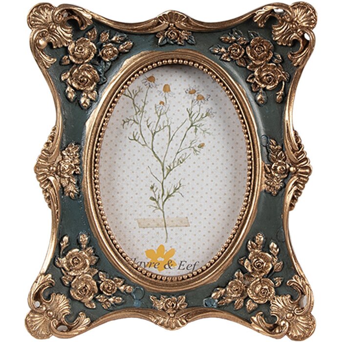 Clayre & Eef 2F1151 Cadre photo or vert 11x2x13 cm 6x9 cm