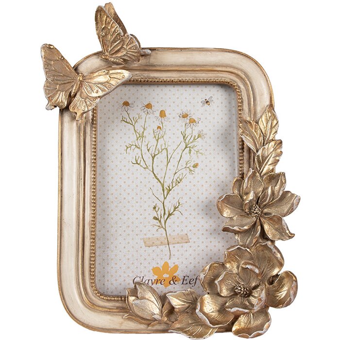 Clayre & Eef 2F1101 Cadre photo doré 17x3x23 cm / 10x15 cm
