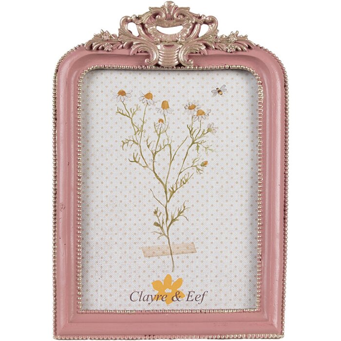 Clayre & Eef 2F1103 Cadre photo rose argent 13x2x20 cm 10x15 cm