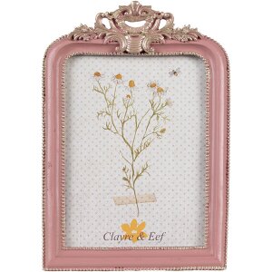 Clayre & Eef 2F1103 Cadre photo rose argent 13x2x20...