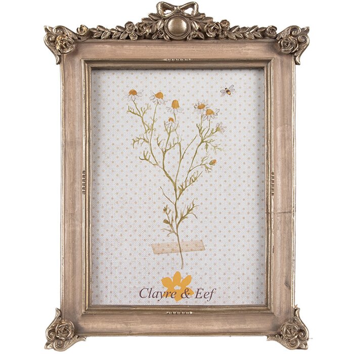 Clayre & Eef 2F1112 Cadre photo Doré 18x2x24 cm 13x18 cm Romantique