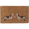 Clayre & Eef DHLMC Paillasson style campagnard brun beige 75x45x1 cm