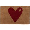Clayre & Eef MC255 Paillasson Cœur 75x45x1 cm