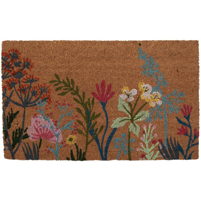 Clayre & Eef WFFMC Paillasson motif fleurs 75x45x1 cm