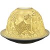 Clayre & Eef 6CE1808 Porte-bougie à chauffe-plat motif chat Ø 12x8 cm Blanc