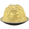 Clayre & Eef 6CE1808 Porte-bougie à chauffe-plat motif chat Ø 12x8 cm Blanc