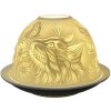 Clayre & Eef 6CE1809 Bougeoir en porcelaine Chat Ø 12x8 cm Blanc