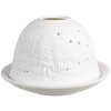 Clayre & Eef 6CE1814 Porte-bougies à réchaud Étoiles Ø 12x8 cm Blanc