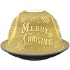 Clayre & Eef 6CE1822 Porte-bougie à réchaud Merry Christmas Ø 12x8 cm Blanc