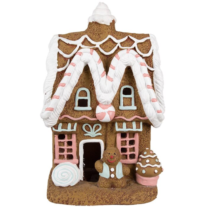 Clayre & Eef 6MG0054 Décoration Maison en pain dépices avec LED 22x18x39 cm