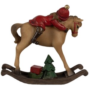 Clayre & Eef 6PR4181 Décoration Enfant sur cheval à bascule 11x4x10cm