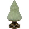 Clayre & Eef 6GL4581 Arbre de Noël avec LED Vert Ø 10x18 cm