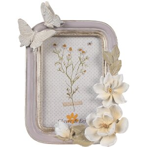 Clayre & Eef 2F1117 Cadre photo Violet Argent 17x3x23...