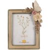Clayre & Eef 2F1125 Cadre photo 15x3x23 cm 10x15 cm Beige Fleurs Papillon