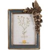 Clayre & Eef 2F1126 Cadre photo 18x3x26 cm 13x18 cm bleu or