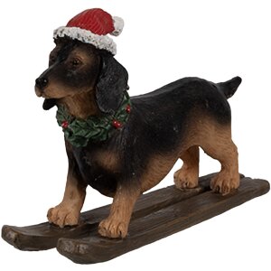 Clayre & Eef 6PR4173 Décoration Statue chien...