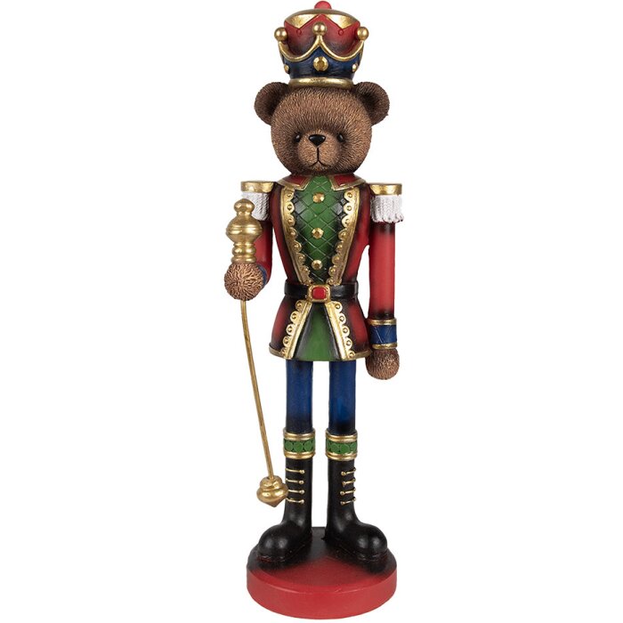 Clayre & Eef 6PR4333 Décoration Soldat Ours 10x9x31 cm