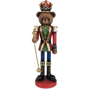 Clayre & Eef 6PR4333 Décoration Soldat Ours 10x9x31 cm