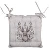 Clayre & Eef GTW29 Coussin de chaise avec mousse motif cerf 40x40x4 cm