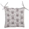 Clayre & Eef GTW29 Coussin de chaise avec mousse motif cerf 40x40x4 cm