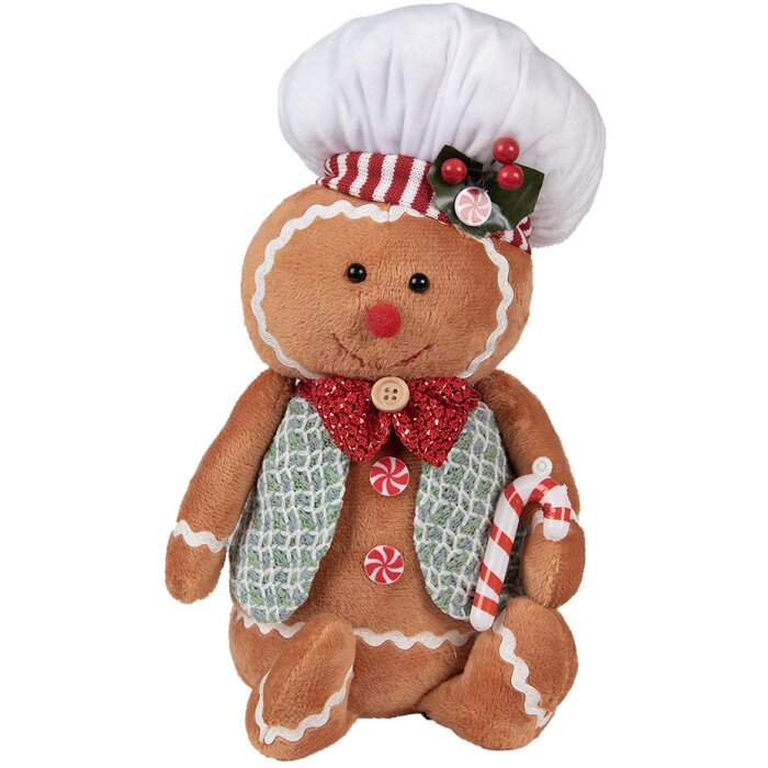 Clayre & Eef 65583 Décoration Bonhomme de pain dépices 19x14x35 cm