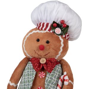 Clayre & Eef 65583 Décoration Bonhomme de pain dépices 19x14x35 cm