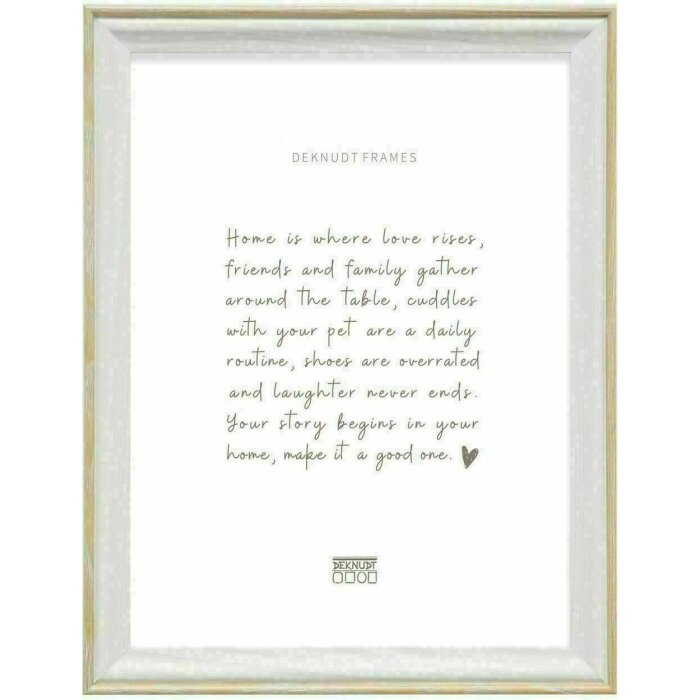 Deknudt S68VG1 cadre photo blanc bord couleur bois naturel 40x60 cm