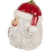 Clayre & Eef 6CE1856 Pot à provisions avec couvercle 20x17x22 cm Père Noël