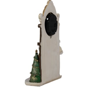 Clayre & Eef 6PR4180 Décoration Père Noël Horloge 15x7x22 cm