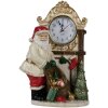 Clayre & Eef 6PR4180 Décoration Père Noël Horloge 15x7x22 cm