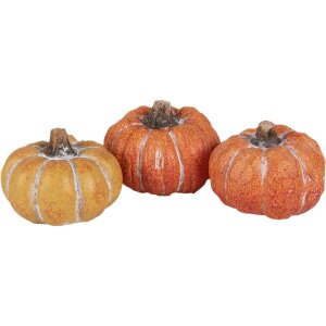 Clayre & Eef 6CE1781 Décoration Citrouille Set 3 18x7x4 cm