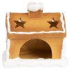 Clayre & Eef 6CE1804 Porte-bougie à chauffe-plat Maison 11x8x10 cm