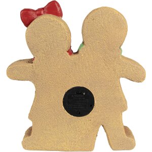 Clayre & Eef 6MG0049 Décoration Bonhomme de pain dépices avec LED 31x10x35 cm