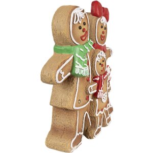 Clayre & Eef 6MG0049 Décoration Bonhomme de pain dépices avec LED 31x10x35 cm
